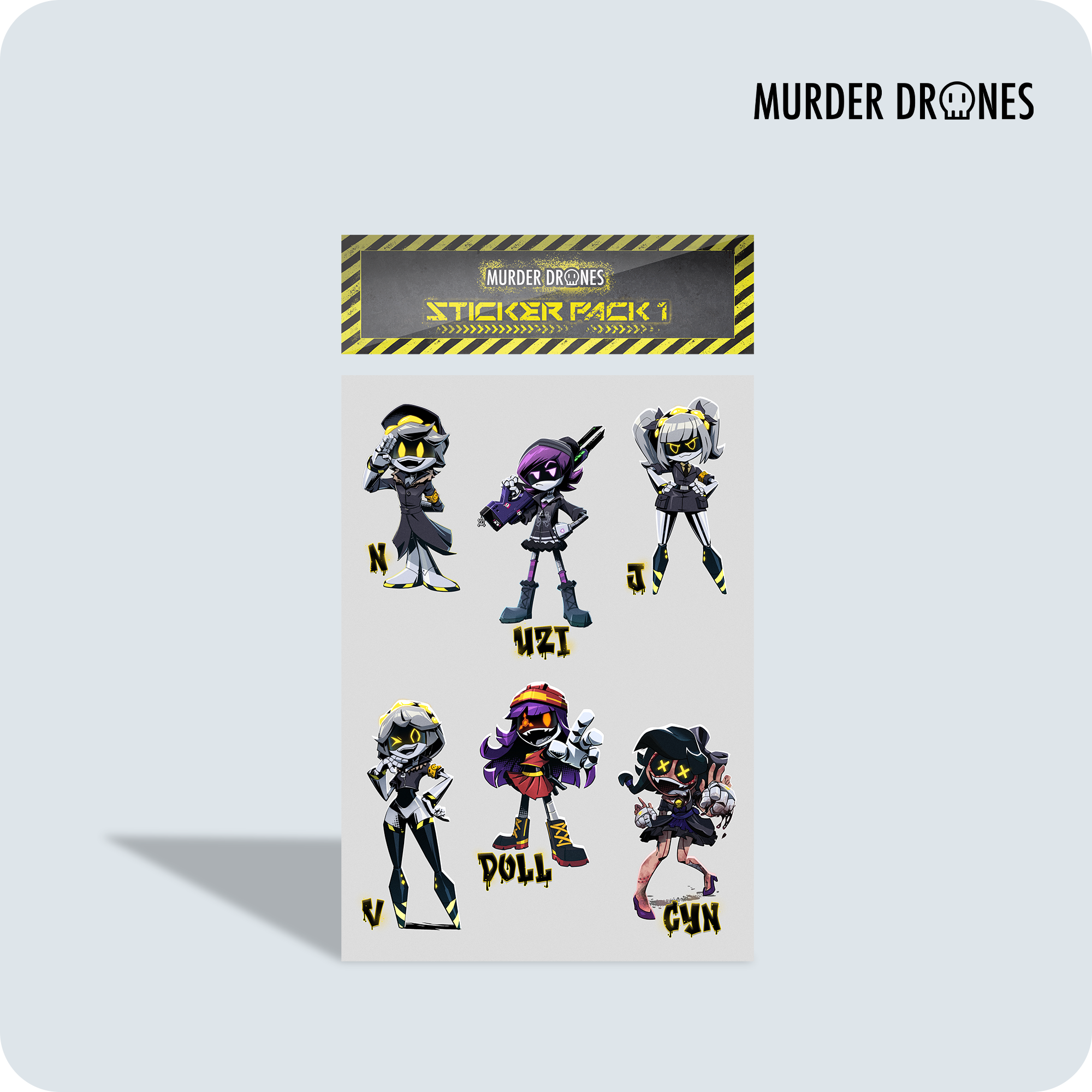 Murder Drones Sticker Pack 1