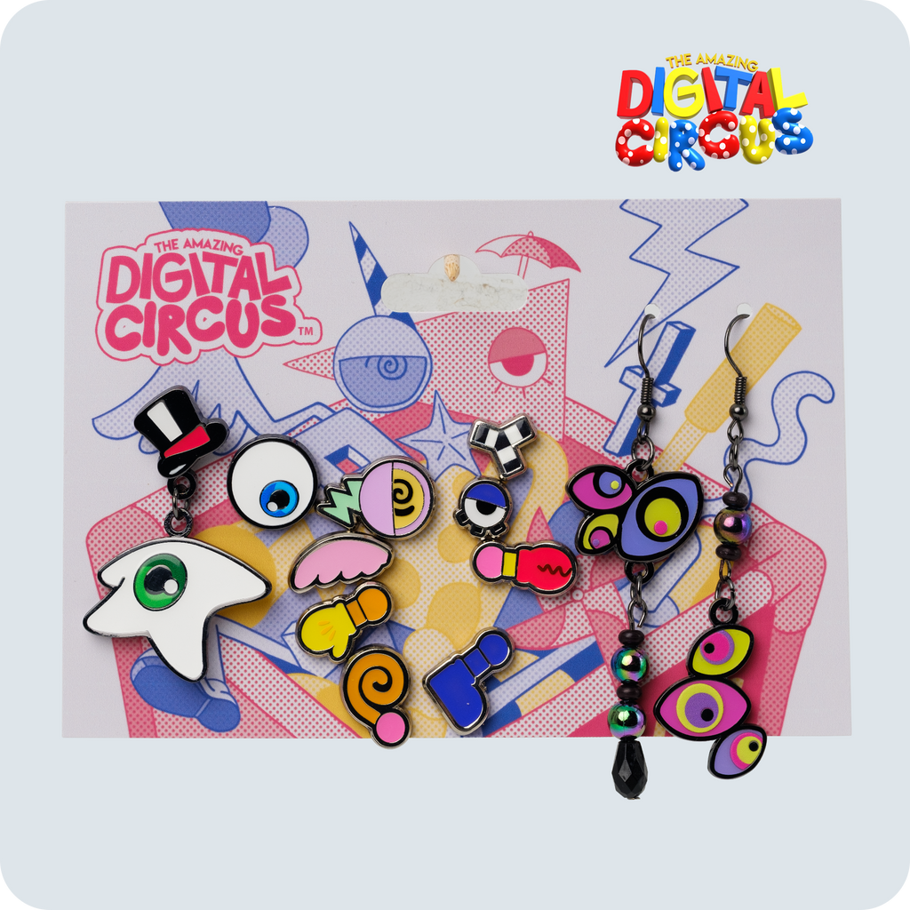 Digital Circus Earring Set