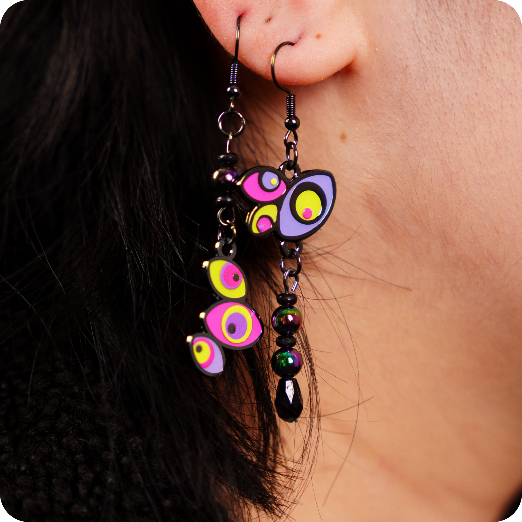 Digital Circus Earring Set