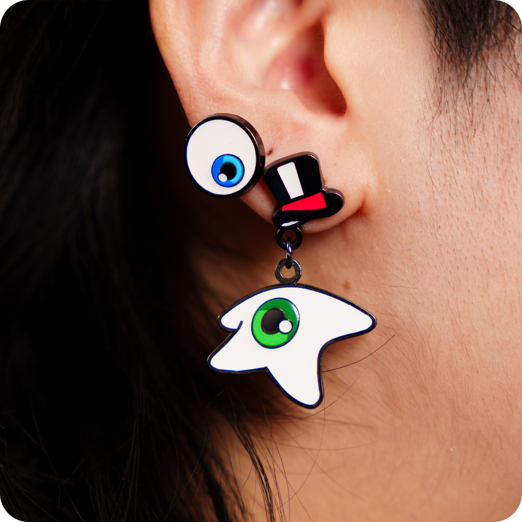 Digital Circus Earring Set