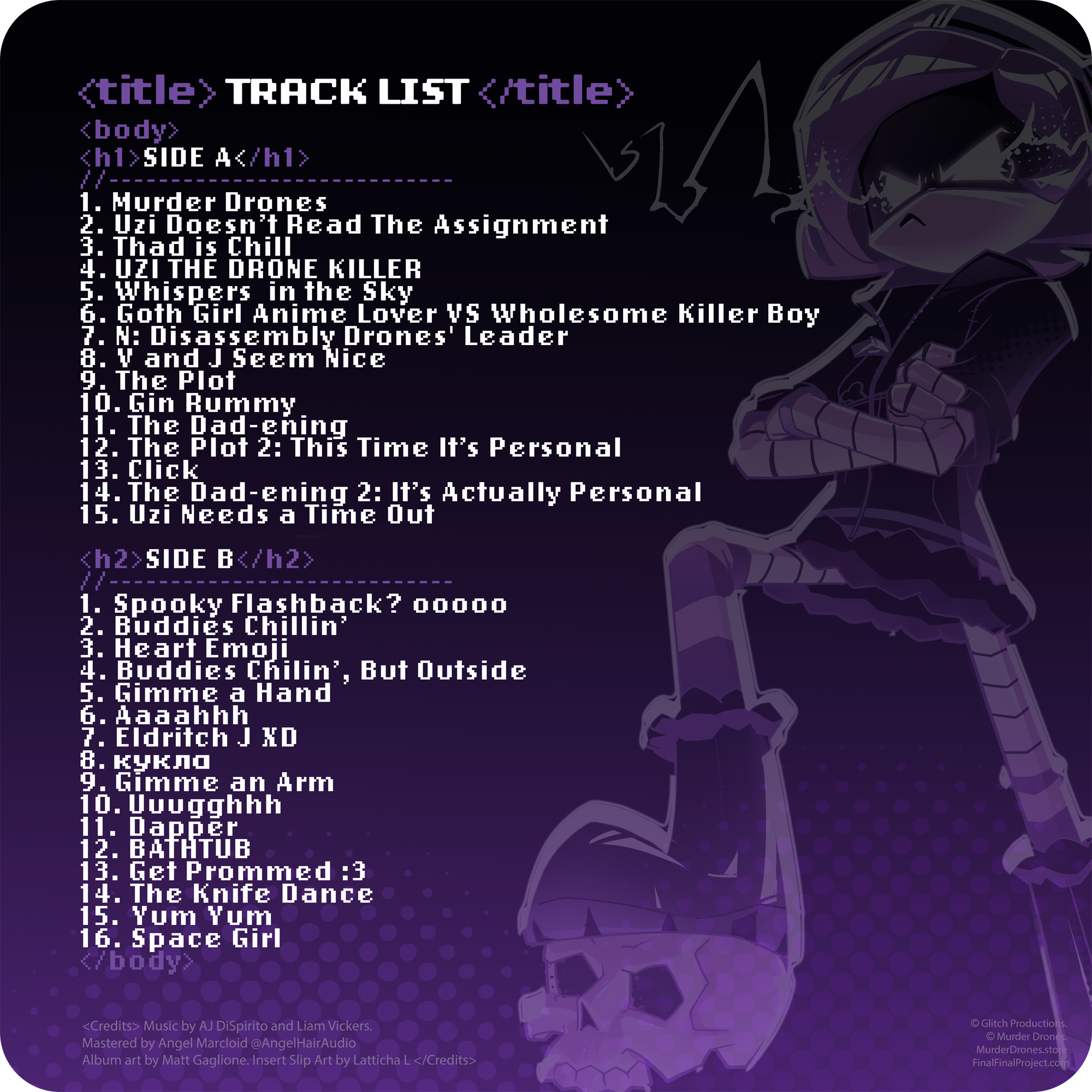 Murder Drones Vinyl Record #1