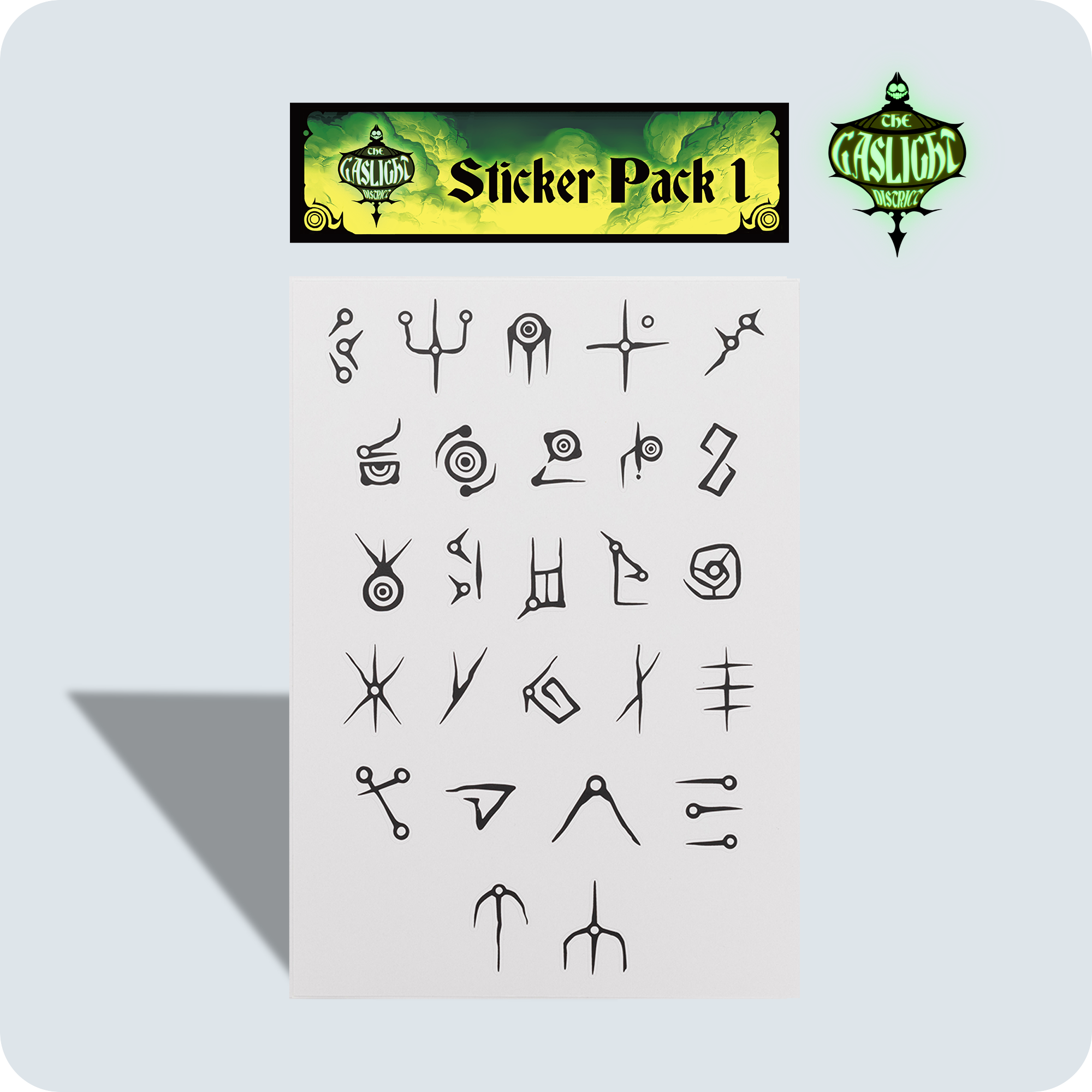 Gaslight District Sticker Set